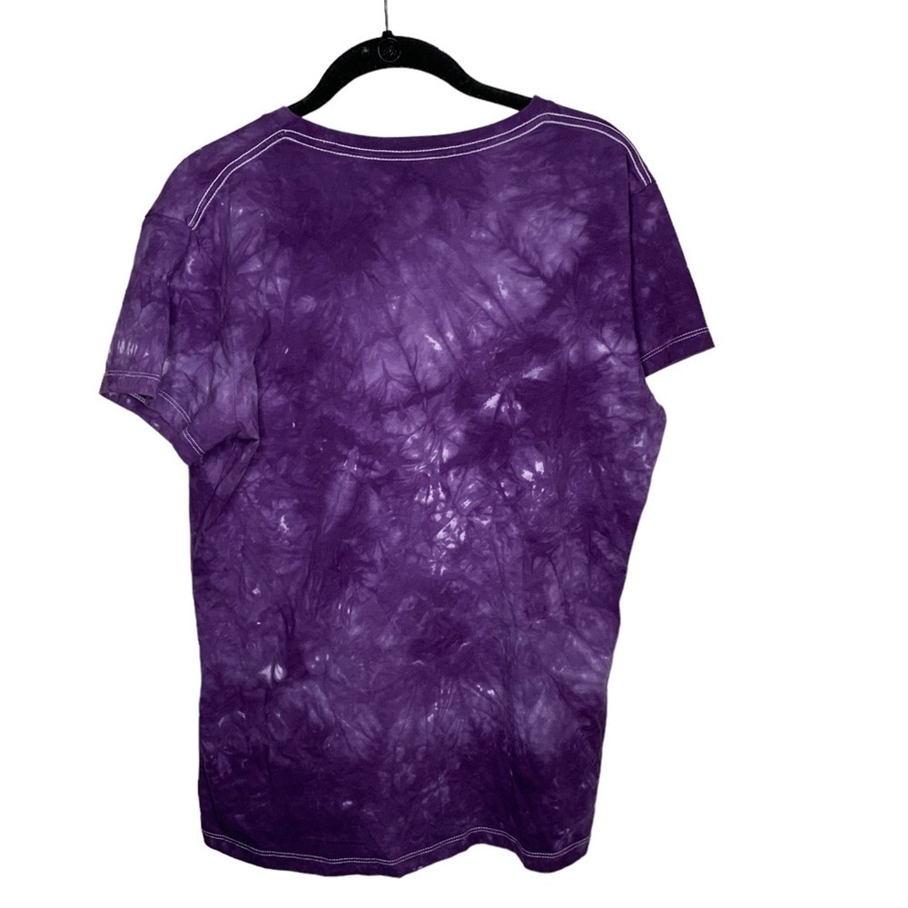 The Mountain Women's Purple Tie Dye Rose Butterfly Ladybug Shirt--Sz L - Picture 3 of 3